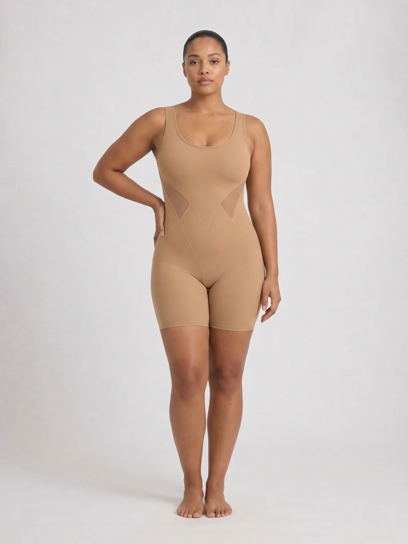 SculptForm Mid-Thigh Bodysuit (Built-in Bra) - Image 11